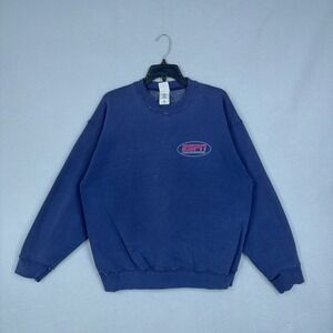 Vintage ESPN Sweatshirt Mens XL Blue The Magazine Distressed Fruit of the Loom